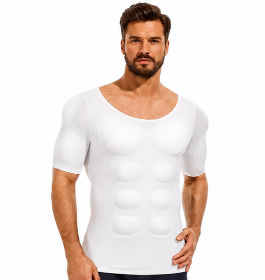 Men's Compression Body Shaper T-Shirt | Invisible Slim Fit Undershirt