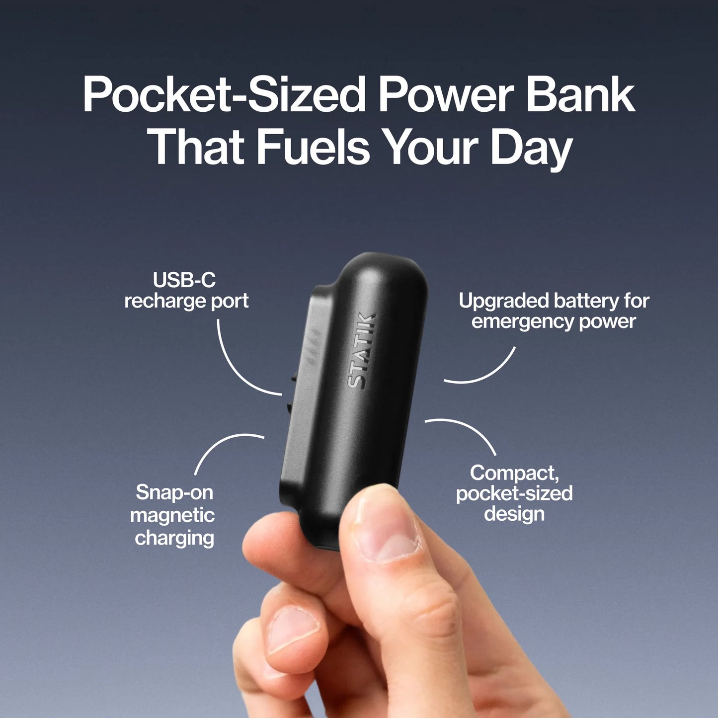 Snap-N-Charge | Universal Magnetic Power Bank