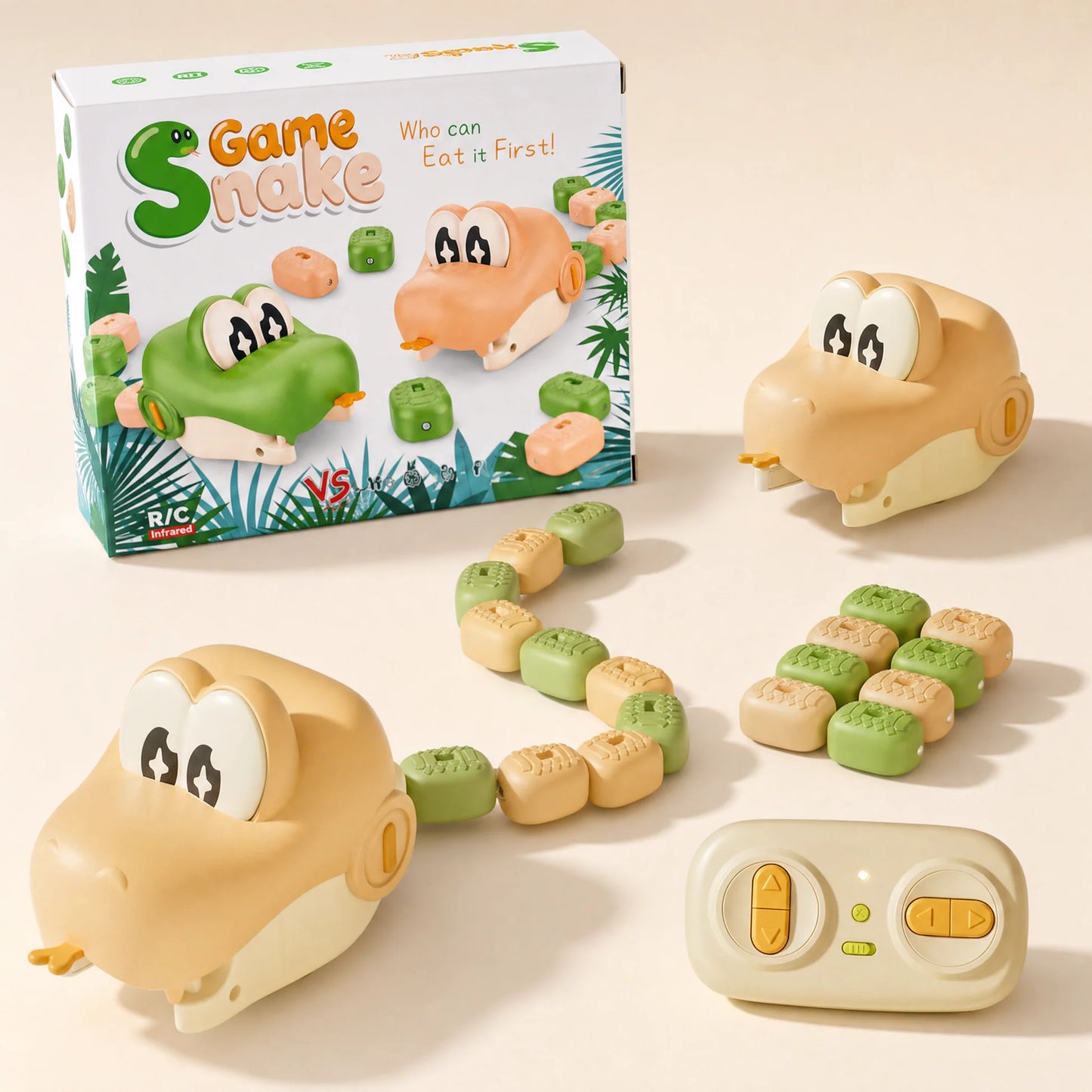 Remote Control Snake with Magnetic Blocks