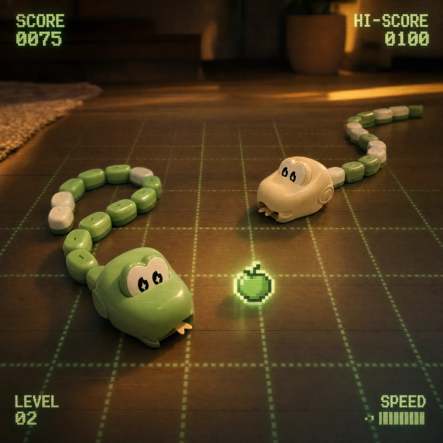 Remote Control Snake with Magnetic Blocks