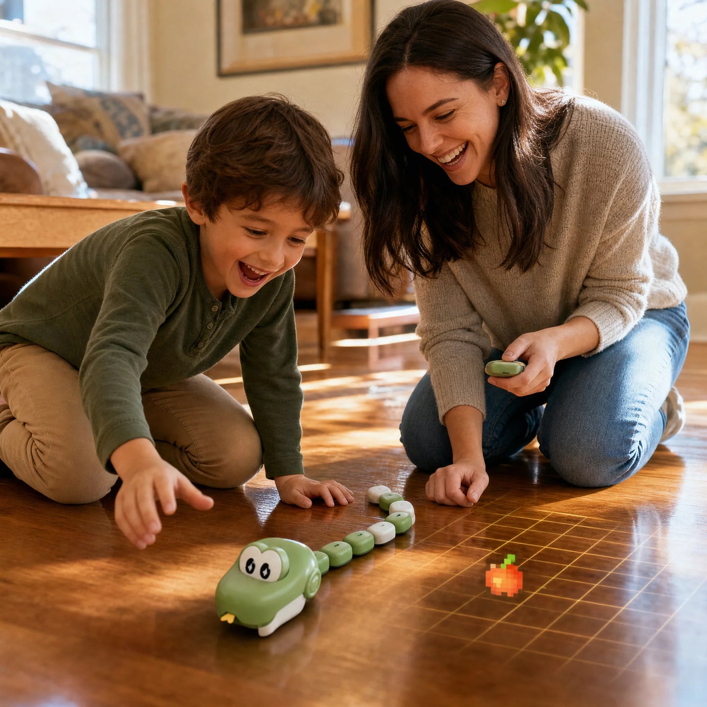 Remote Control Snake with Magnetic Blocks
