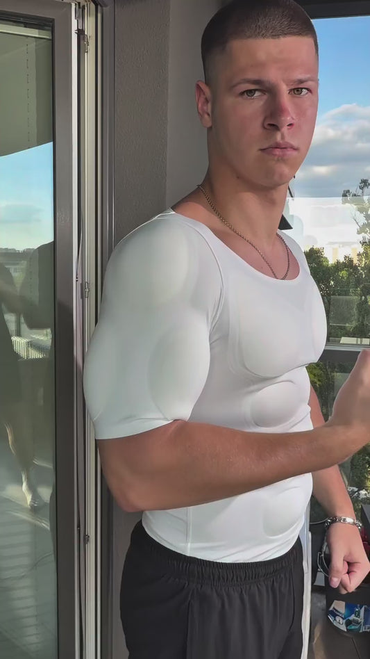Men’s Muscle Fit Compression T-Shirt – Invisible Body Shaper & Slimming Undershirt
