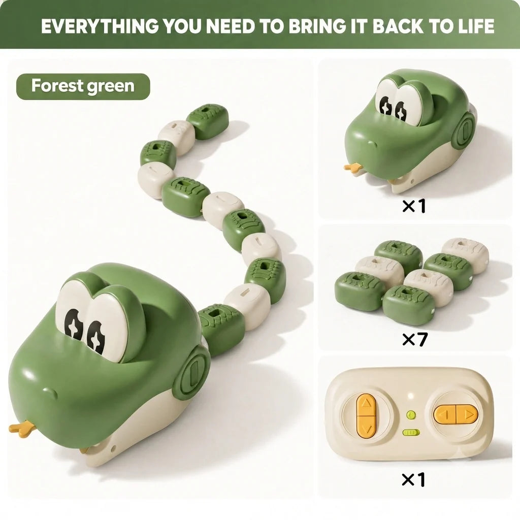 Remote Control Snake with Magnetic Blocks